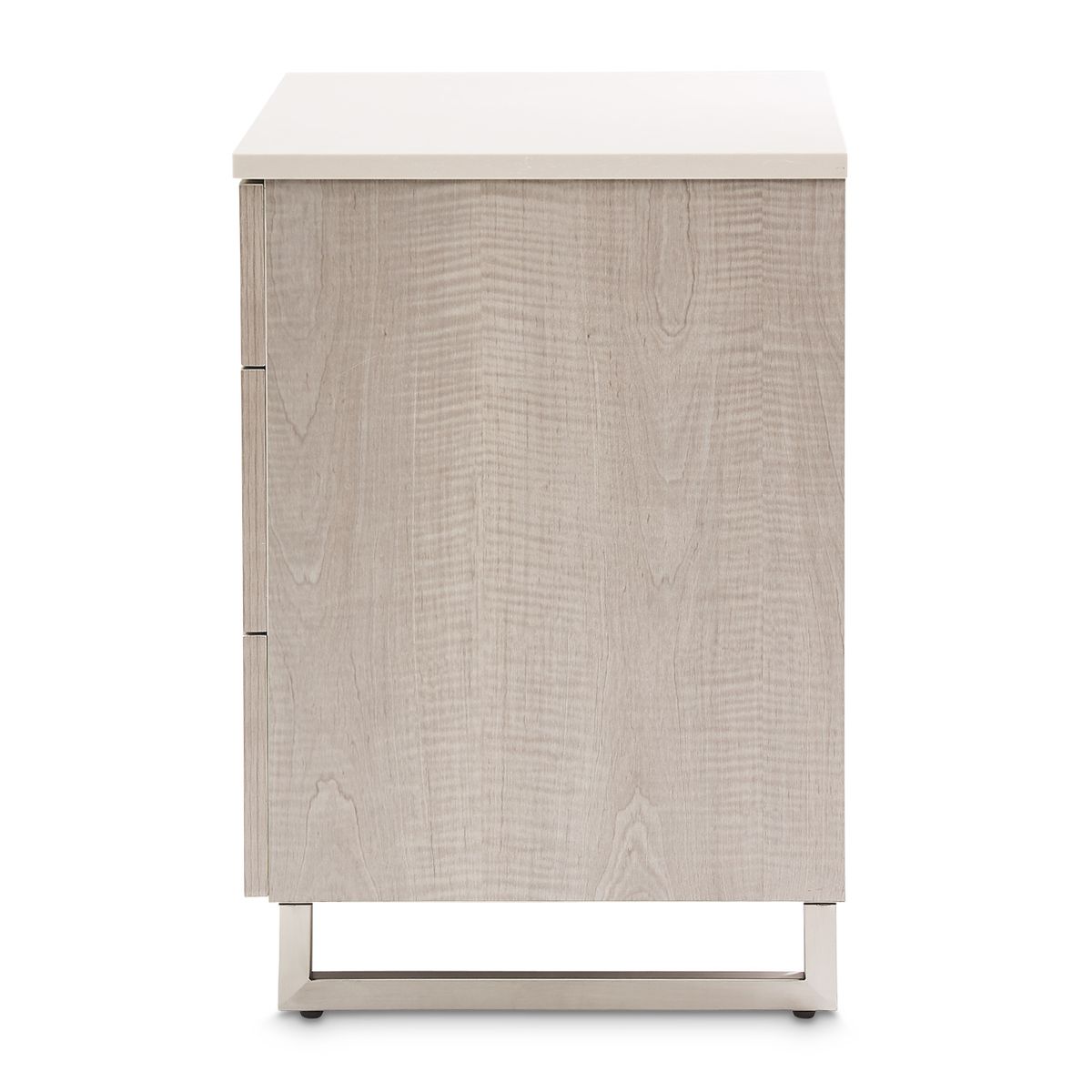 AICO Marin Nightstand in Greige - Luxury Home Furniture (MI)