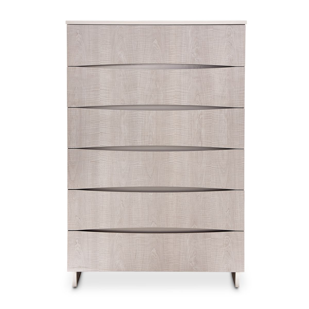 AICO Marin 6-Drawer Chest in Greige