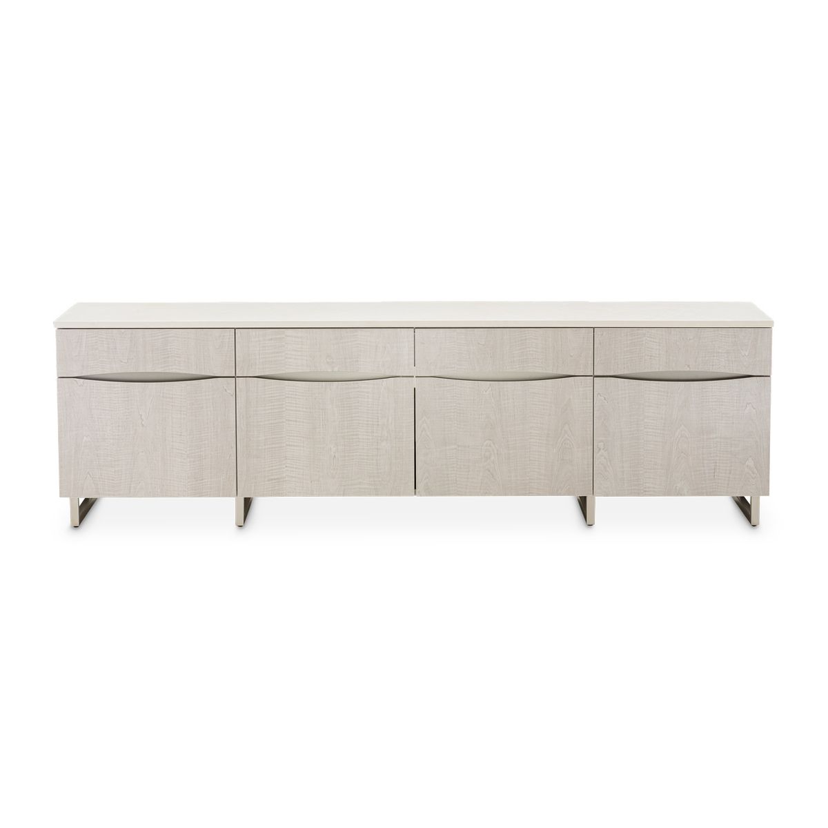 AICO Marin Media Cabinet in Greige