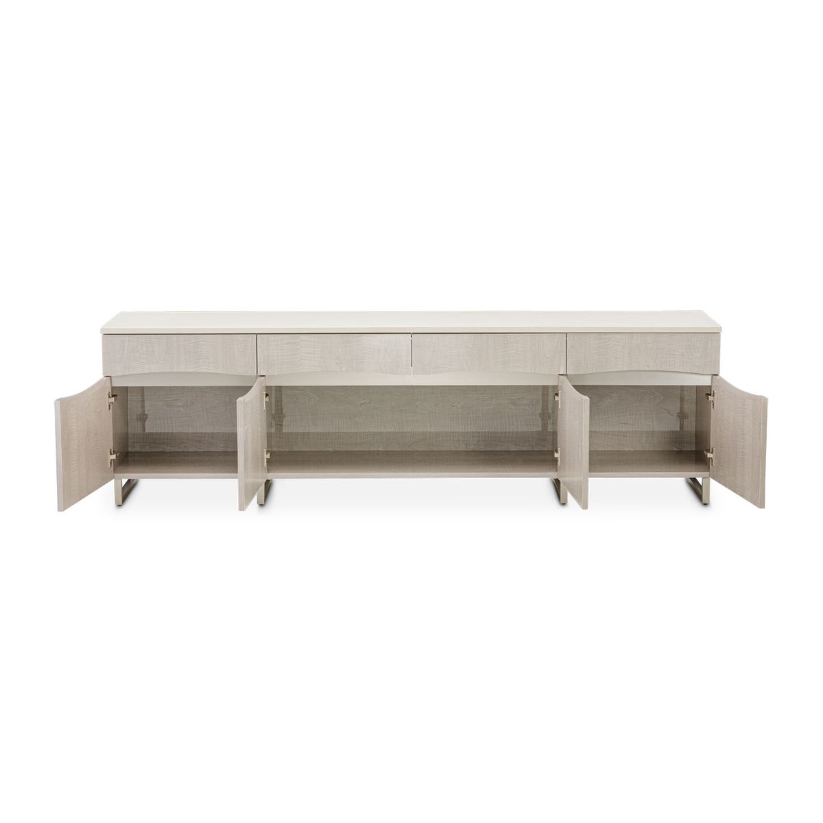 AICO Marin Media Cabinet in Greige