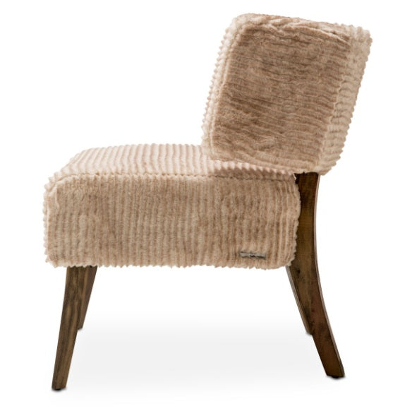 AICO Furniture A La Carte HalfMoon Curved Back Chair in Boardwalk - Luxury Home Furniture (MI)