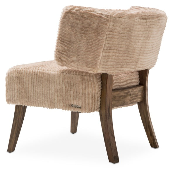 AICO Furniture A La Carte HalfMoon Curved Back Chair in Boardwalk - Luxury Home Furniture (MI)