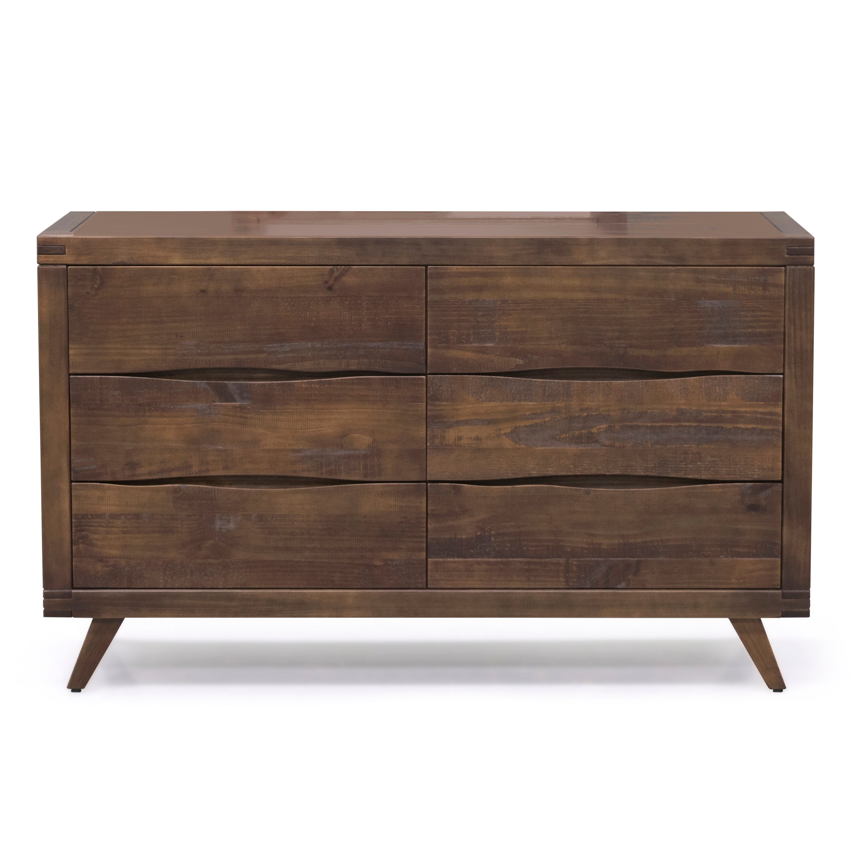 Steve Silver Pasco 6 Drawer Dresser in Cocoa - Luxury Home Furniture (MI)