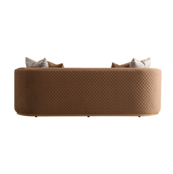 AICO Furniture Ariana Sofa in Caramel Gold - Luxury Home Furniture (MI)