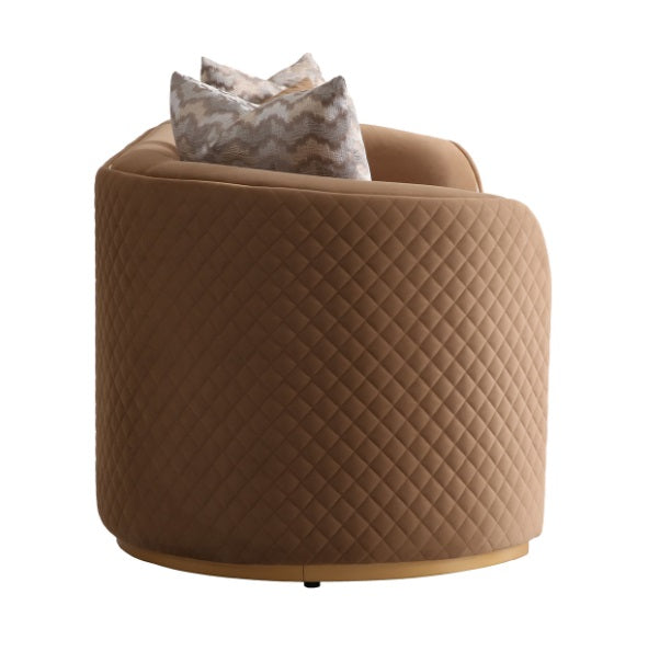 AICO Furniture Ariana Loveseat in Caramel Gold - Luxury Home Furniture (MI)