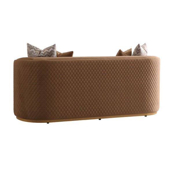 AICO Furniture Ariana Loveseat in Caramel Gold - Luxury Home Furniture (MI)