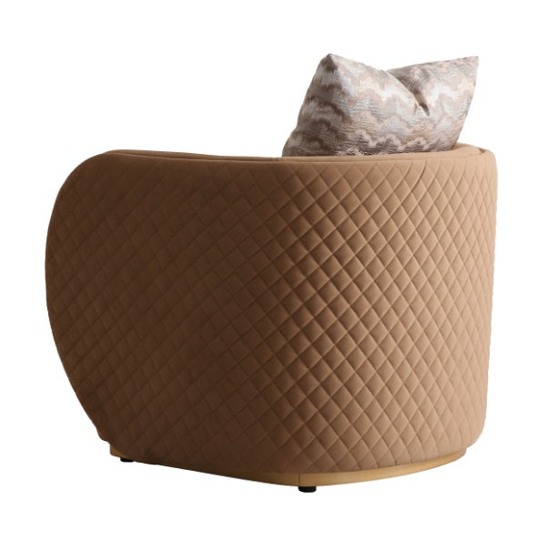AICO Furniture Ariana Chair in Caramel Gold - Luxury Home Furniture (MI)