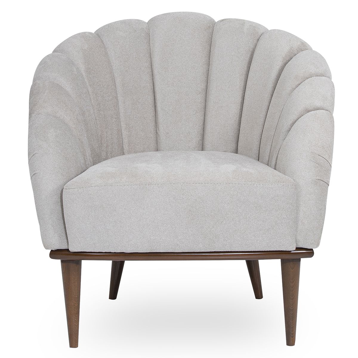 AICO Balboa Accent Chair in Warm Walnut