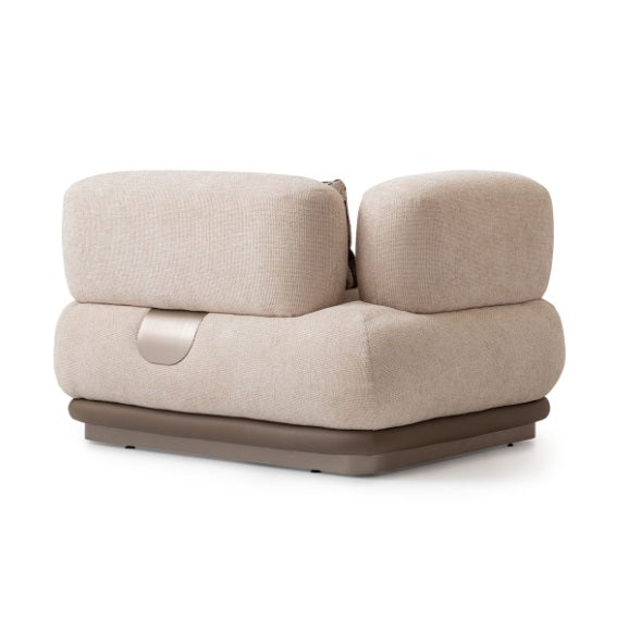 AICO Furniture Bristol Point LAF Chair in Saddle Brown - Luxury Home Furniture (MI)
