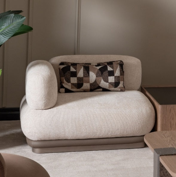 AICO Furniture Bristol Point LAF Chair in Saddle Brown - Luxury Home Furniture (MI)