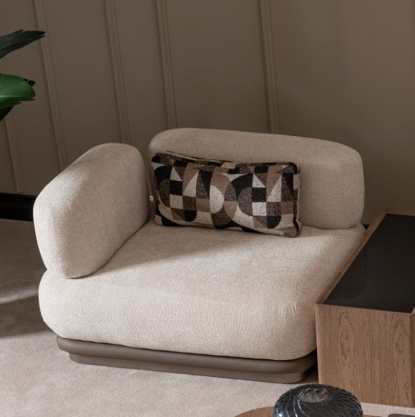 AICO Furniture Bristol Point LAF Chair in Saddle Brown - Luxury Home Furniture (MI)