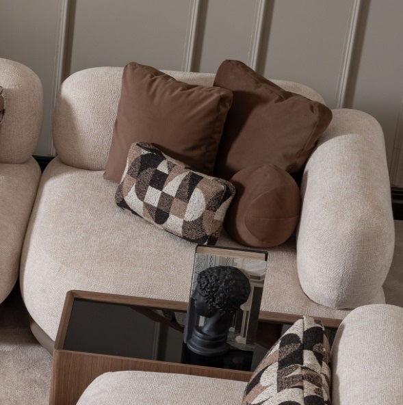 AICO Furniture Bristol Point Corner Unit in Saddle Brown - Luxury Home Furniture (MI)
