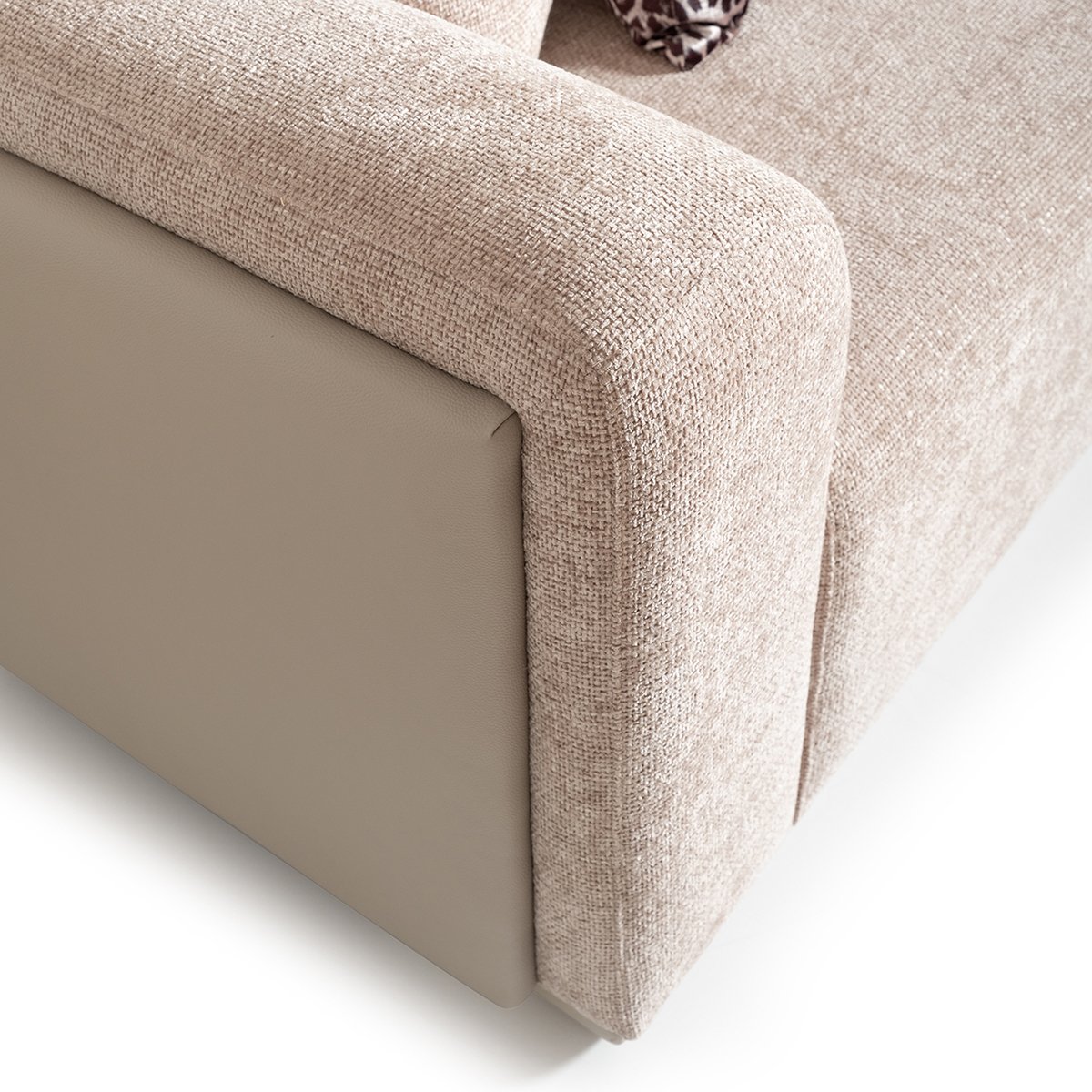 AICO Canberra Sofa in Brown - Luxury Home Furniture (MI)