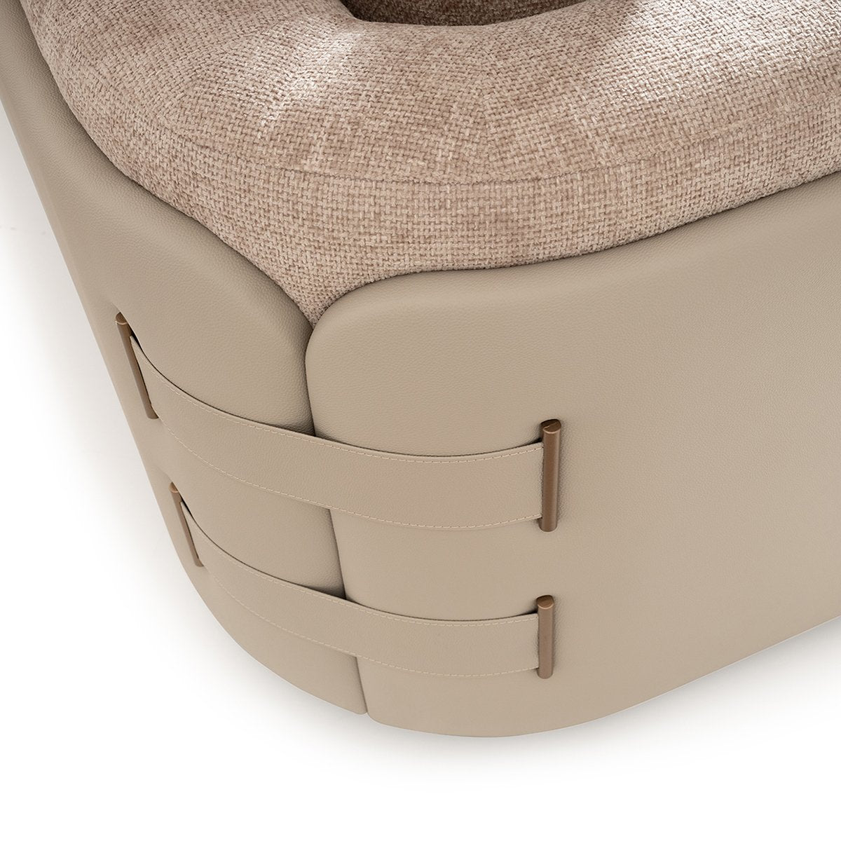 AICO Canberra Sofa in Brown - Luxury Home Furniture (MI)