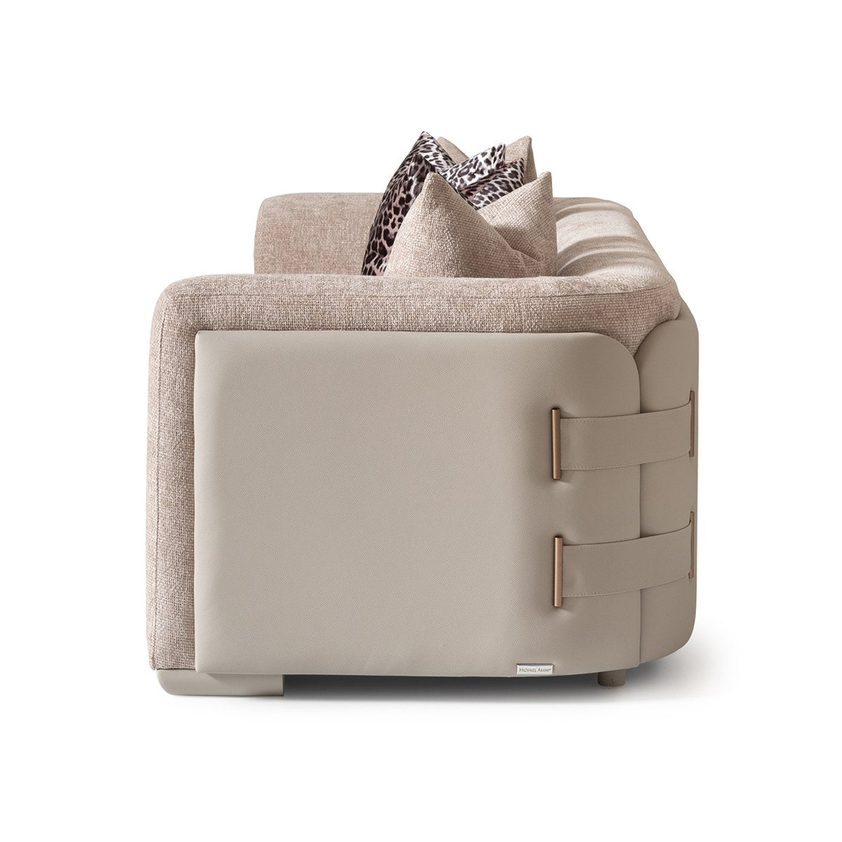 AICO Canberra Sofa in Brown - Luxury Home Furniture (MI)
