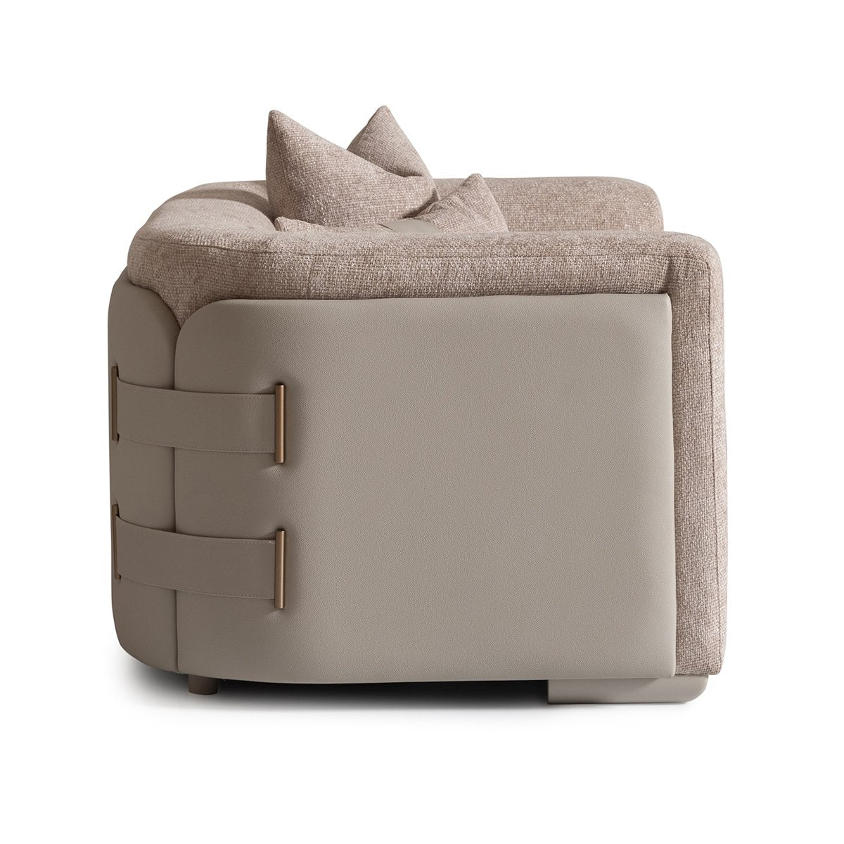 AICO Canberra Chair 1/2 in Brown - Luxury Home Furniture (MI)