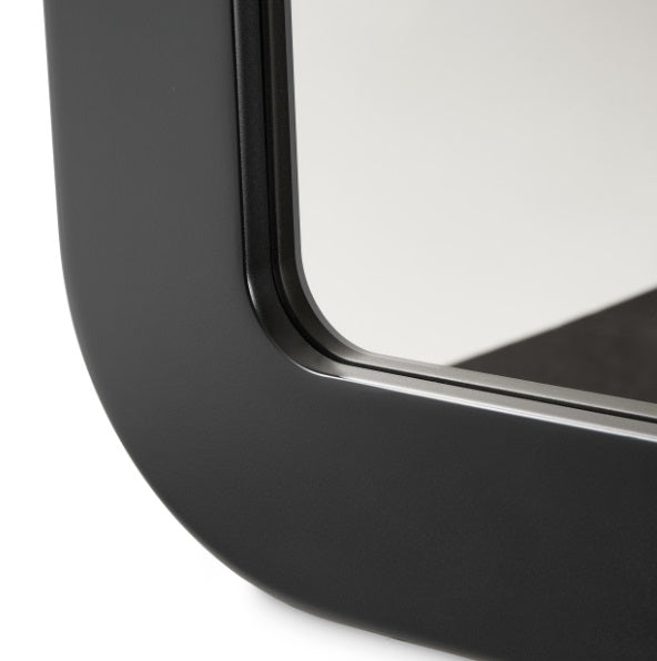 AICO Furniture Wall Mirror in Silken Matte Black - Luxury Home Furniture (MI)