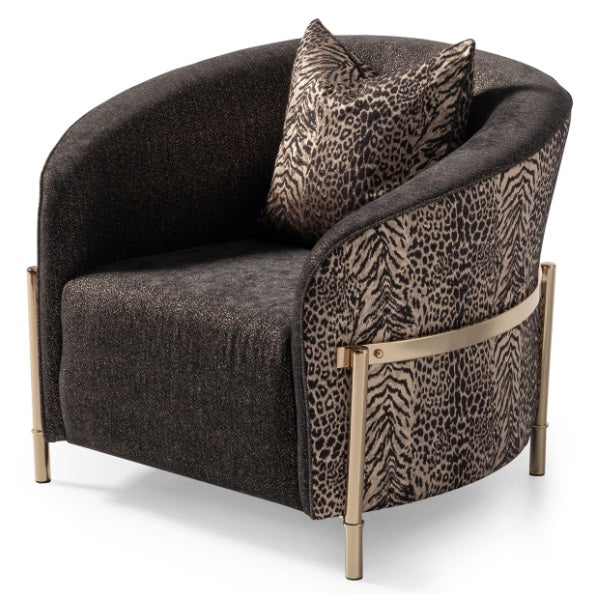 AICO Furniture Lisbon Chair in Onyx Gold - Luxury Home Furniture (MI)