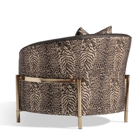 AICO Furniture Lisbon Chair in Onyx Gold - Luxury Home Furniture (MI)