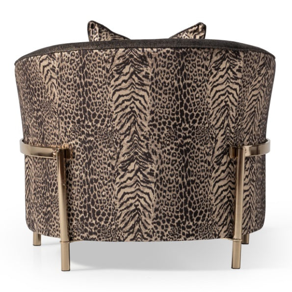 AICO Furniture Lisbon Chair in Onyx Gold - Luxury Home Furniture (MI)
