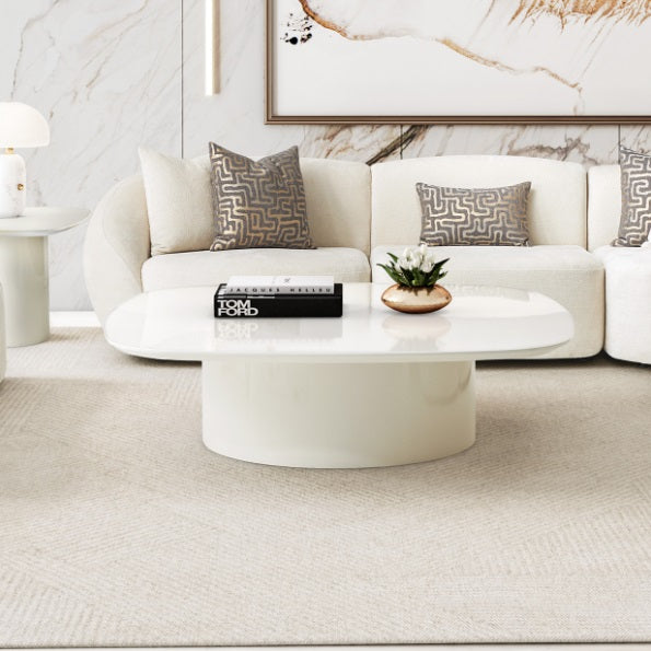 AICO Furniture Le Montreaux Cocktail Table in Cloud White - Luxury Home Furniture (MI)