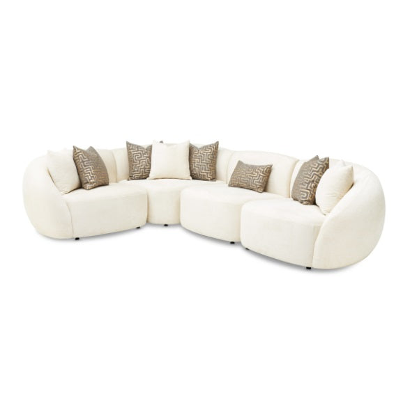 AICO Furniture Le Montreaux Corner Unit in Gardenia