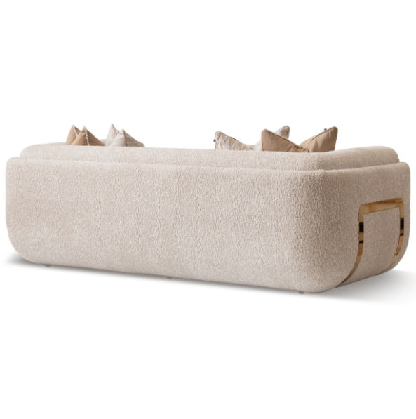 AICO Furniture Savannah Breeze Standard Sofa Cashmere in Bright Gold - Luxury Home Furniture (MI)