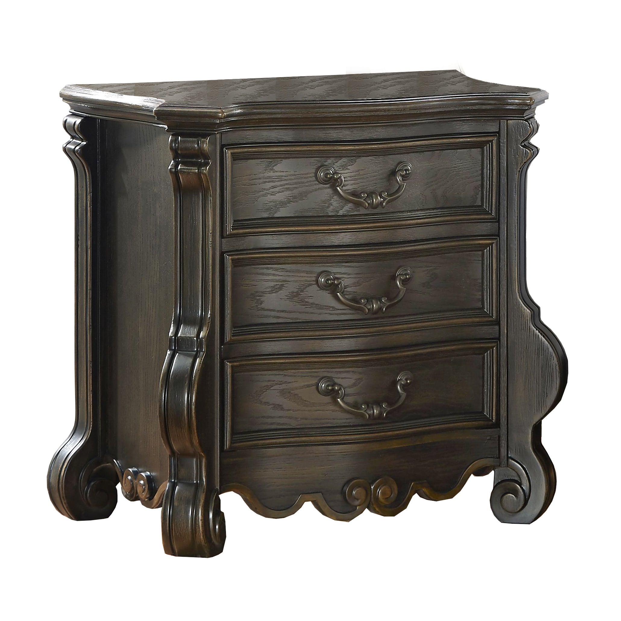 Steve Silver Rhapsody 3 Drawer Nightstand in Molasses - Luxury Home Furniture (MI)