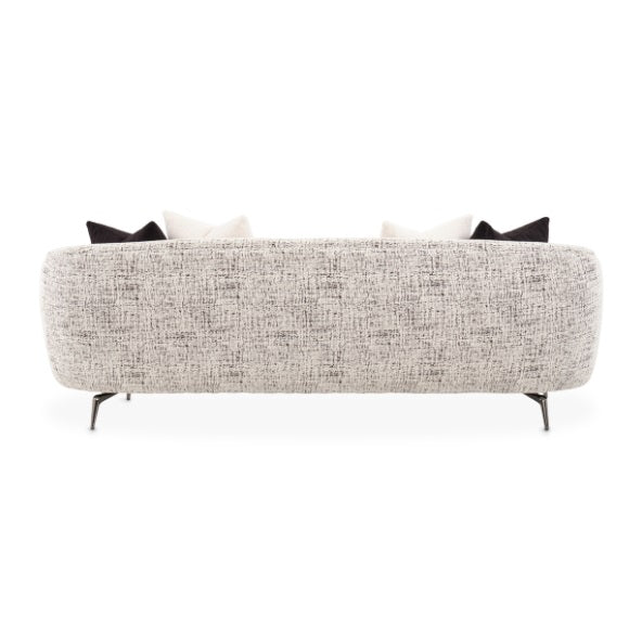AICO Furniture Noir Sofa Cookie in Black Nickel - Luxury Home Furniture (MI)