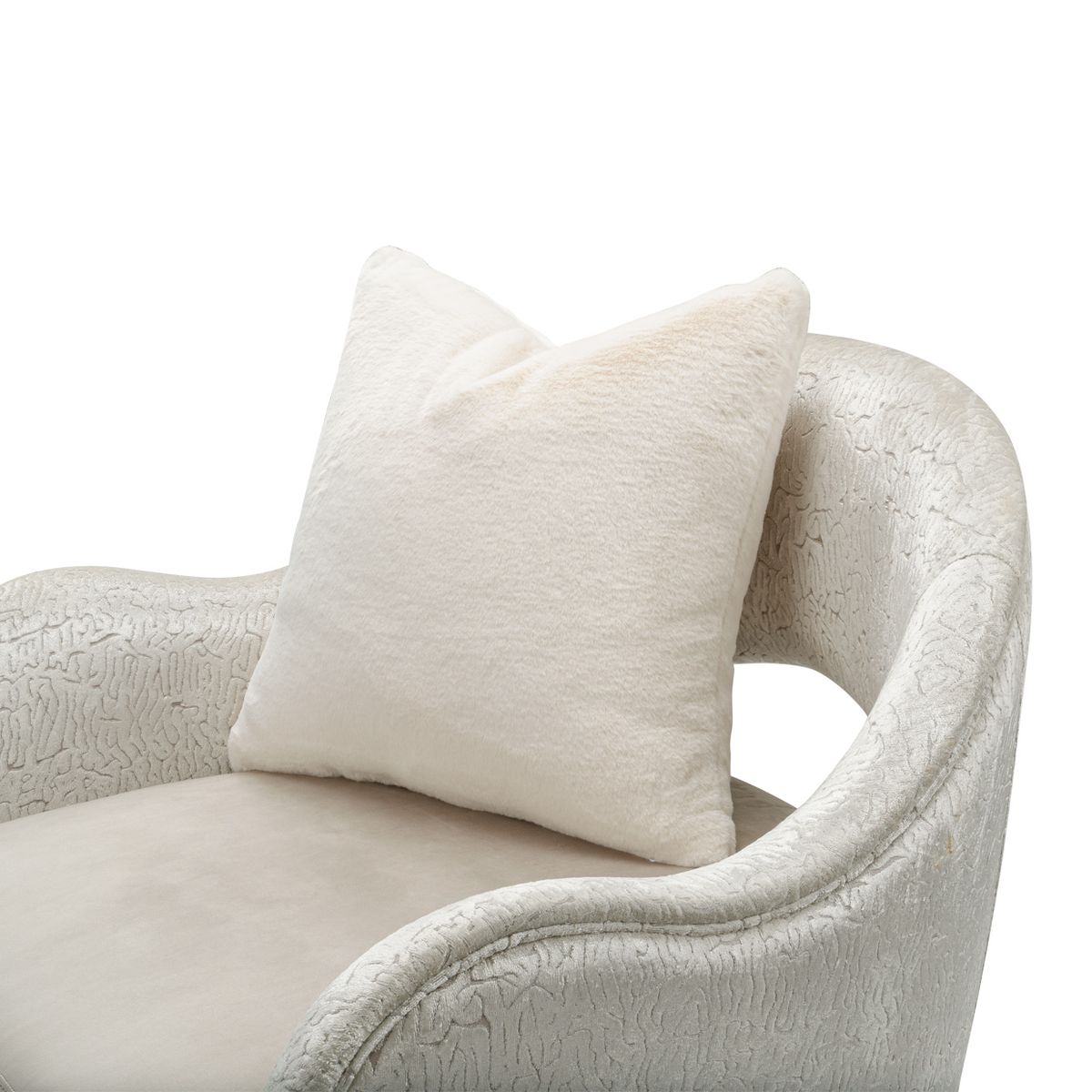 AICO Yvette Accent Chair in Porcini Medium Champagne - Luxury Home Furniture (MI)