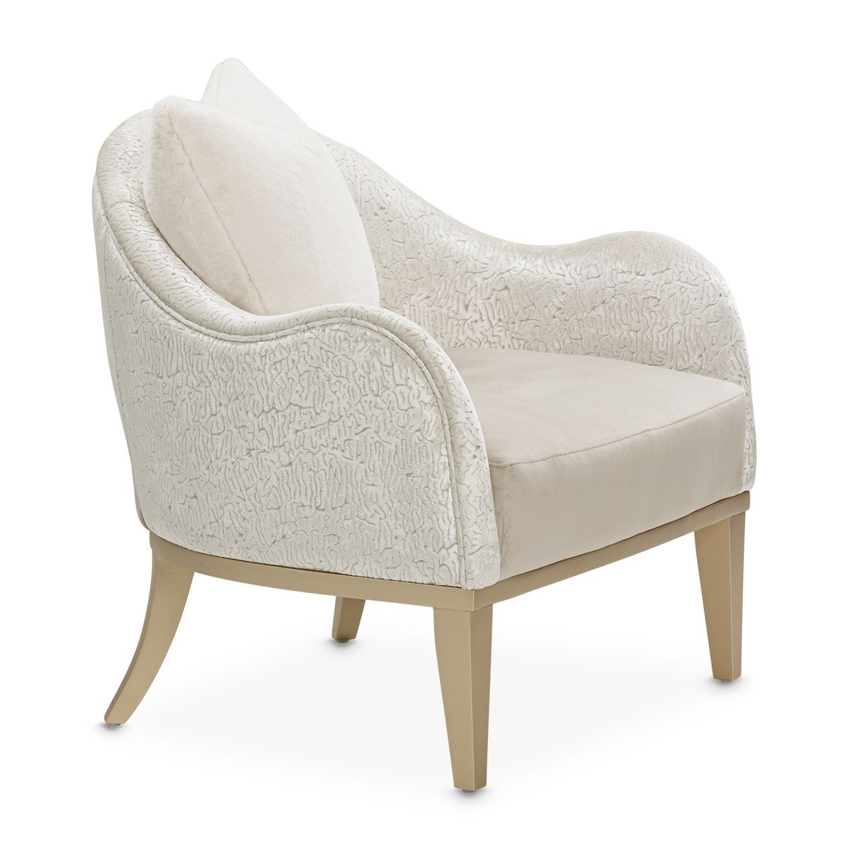 AICO Yvette Accent Chair in Porcini Medium Champagne - Luxury Home Furniture (MI)