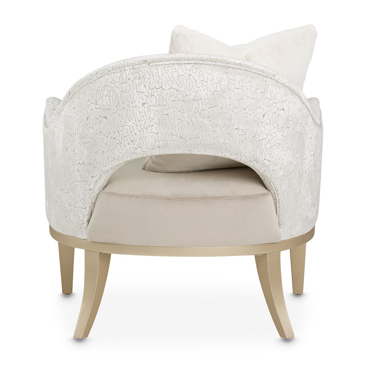 AICO Yvette Accent Chair in Porcini Medium Champagne - Luxury Home Furniture (MI)