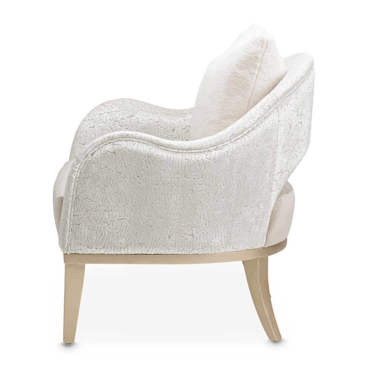AICO Yvette Accent Chair in Porcini Medium Champagne - Luxury Home Furniture (MI)