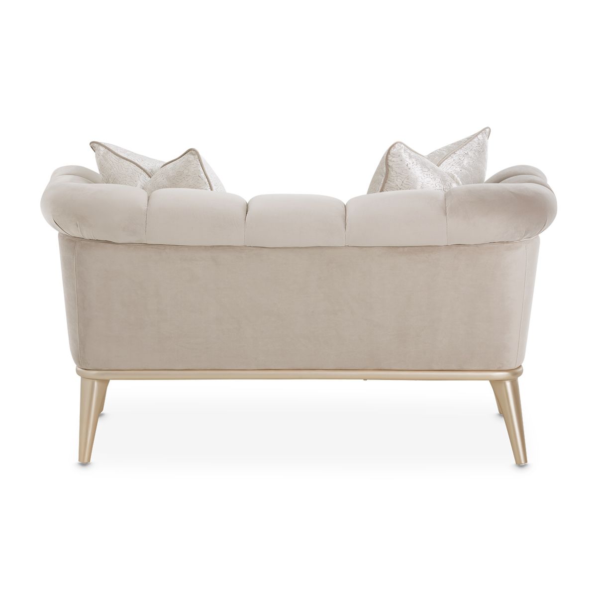 AICO Yvette Chair and A Half in Porcini Medium Champagne - Luxury Home Furniture (MI)
