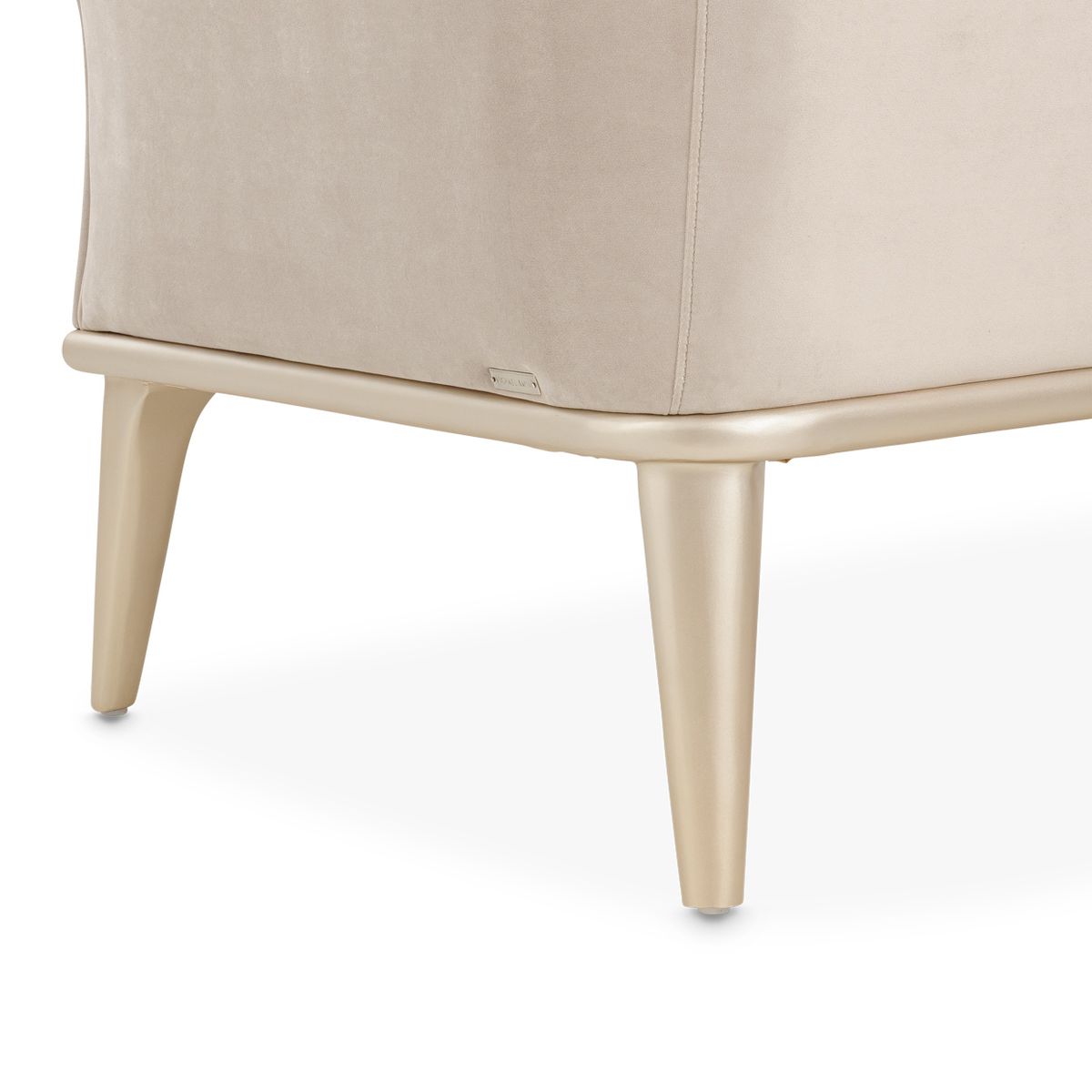 AICO Yvette Chair and A Half in Porcini Medium Champagne - Luxury Home Furniture (MI)
