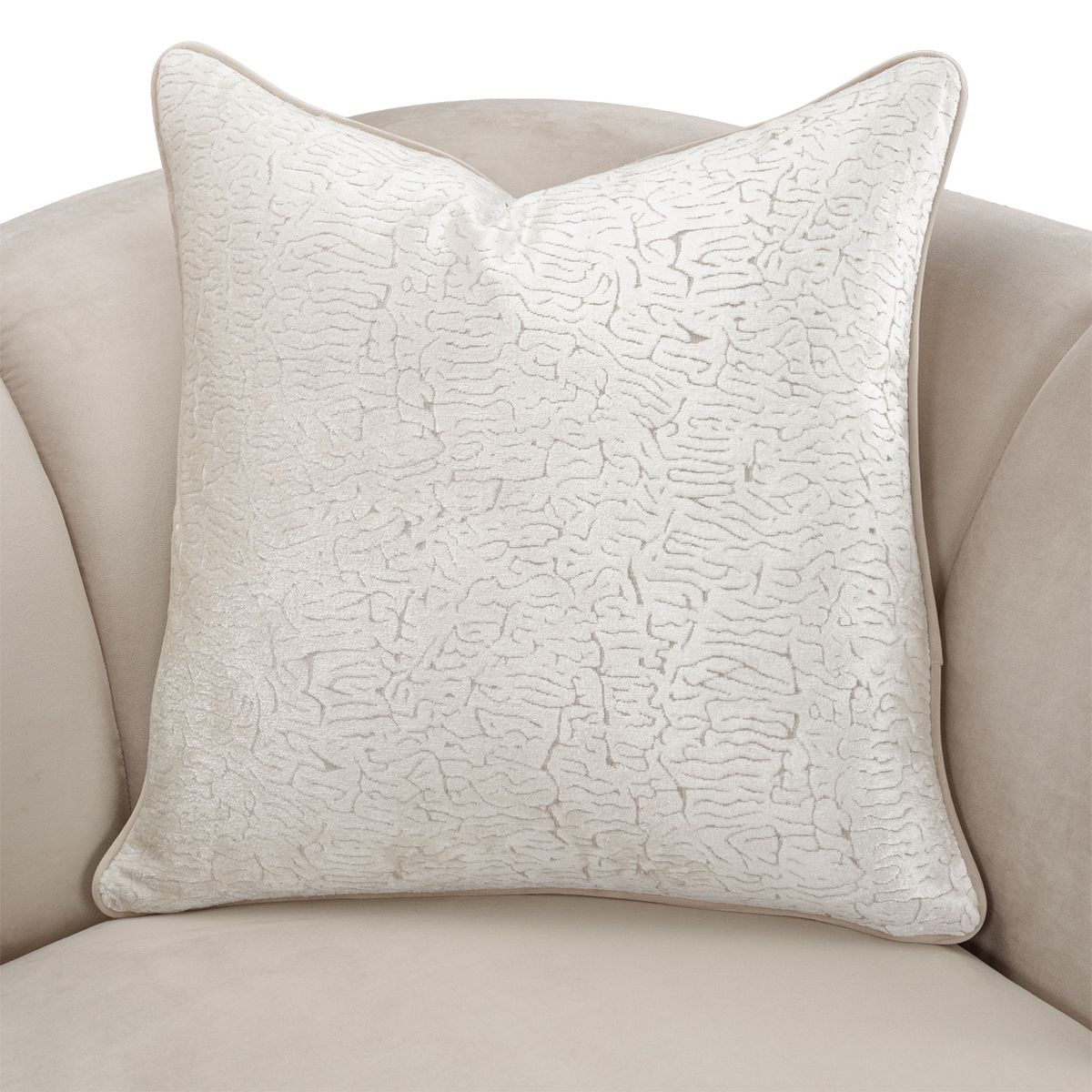 AICO Yvette Chair and A Half in Porcini Medium Champagne - Luxury Home Furniture (MI)