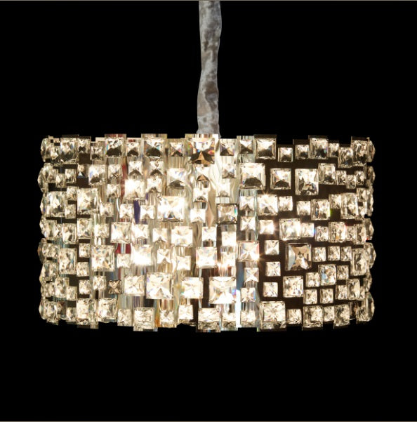 AICO Furniture Lighting Facets 12 Light Chandelier - Luxury Home Furniture (MI)