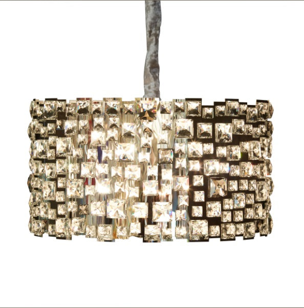 AICO Furniture Lighting Facets 12 Light Chandelier - Luxury Home Furniture (MI)