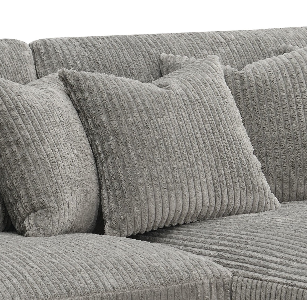 Reversible Sectional Sofa w/6 Pillows