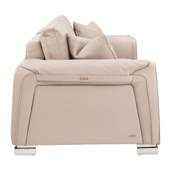 AICO Furniture Mia Bella Bergamo Sofa in Stainless Steel - Luxury Home Furniture (MI)