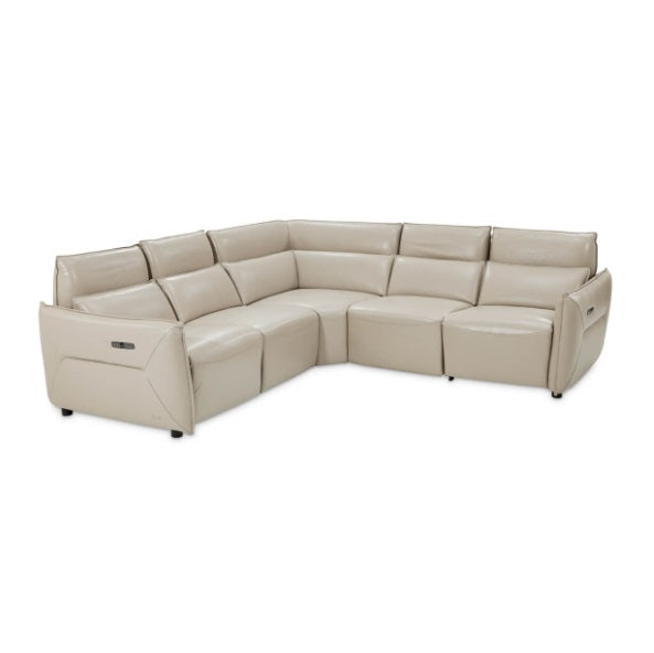 AICO Furniture Verona Corner Wedge in Light Gray
