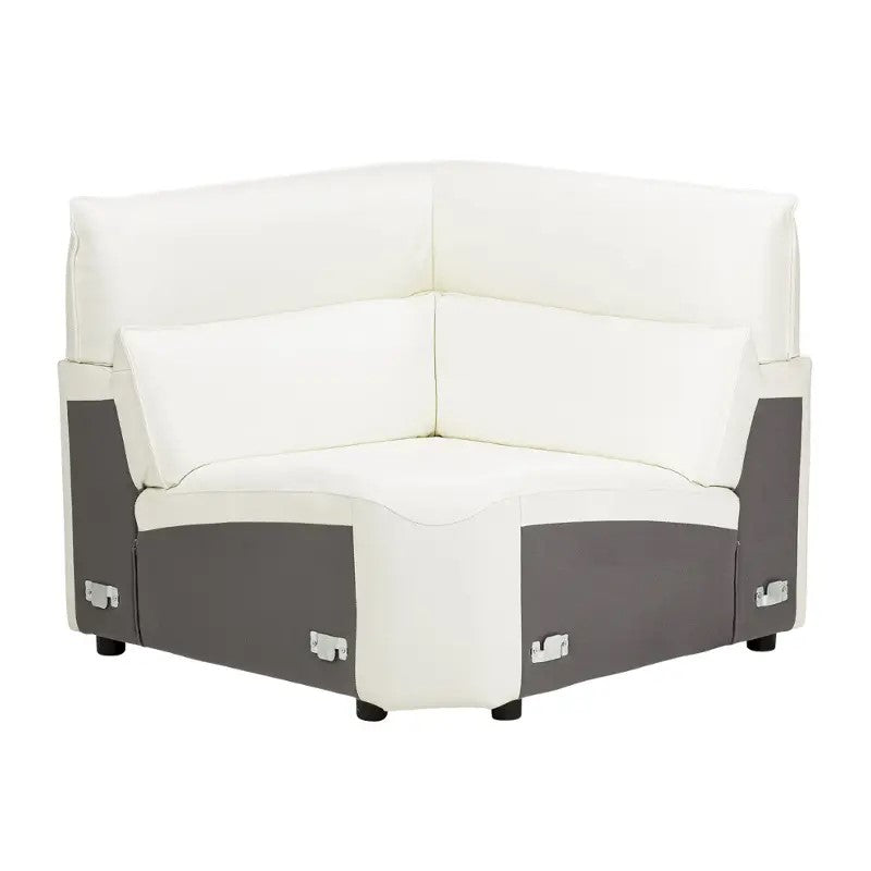 AICO Furniture Verona Corner Wedge in Snow White image