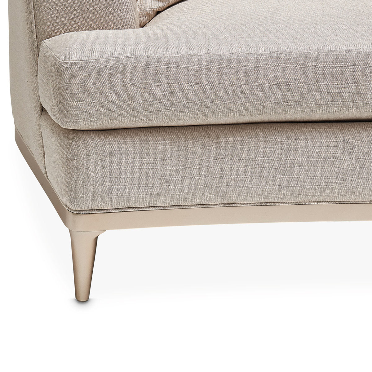 AICO Malibu Crest 3-Piece Sofa Sectional in Pearl Chardonnay - Luxury Home Furniture (MI)