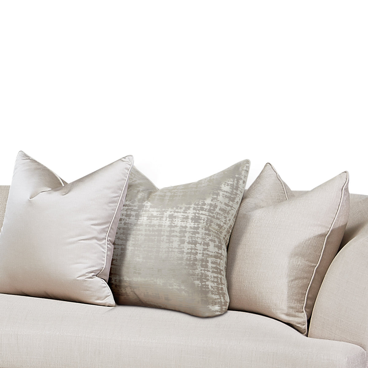 AICO Malibu Crest 3-Piece Sofa Sectional in Pearl Chardonnay - Luxury Home Furniture (MI)
