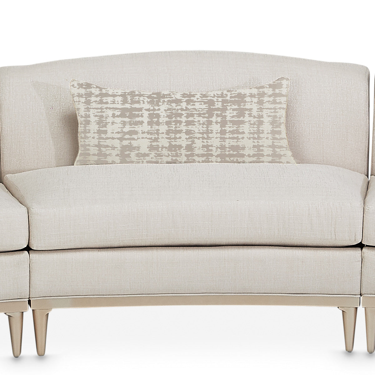 AICO Malibu Crest 3-Piece Sofa Sectional in Pearl Chardonnay - Luxury Home Furniture (MI)