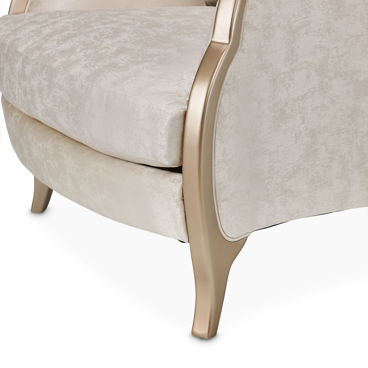AICO Malibu Crest Chair in Chardonnay