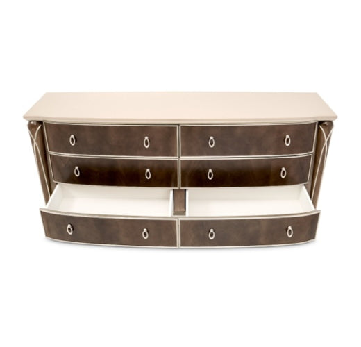 AICO Villa Cherie Dresser in Hazelnut - Luxury Home Furniture (MI)