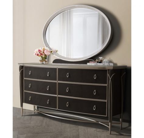 AICO Villa Cherie Dresser in Hazelnut - Luxury Home Furniture (MI)