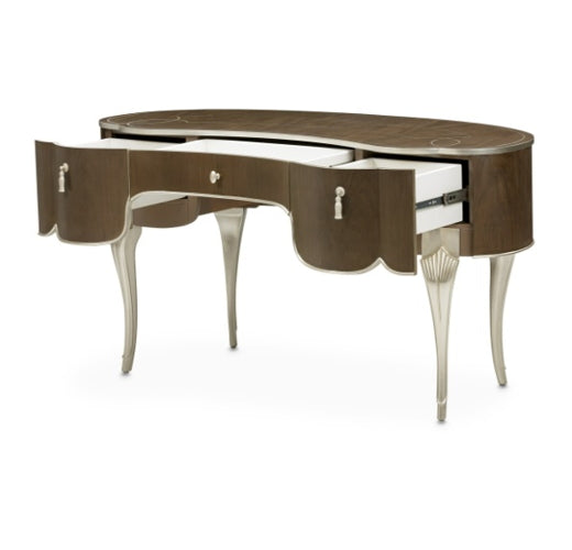 AICO Villa Cherie Vanity in Hazelnut - Luxury Home Furniture (MI)