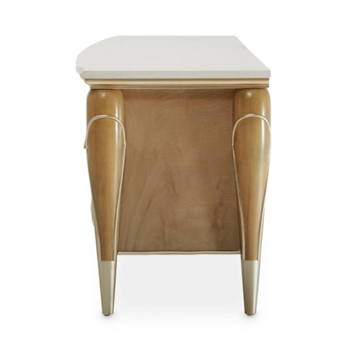 AICO Villa Cherie Media Cabinet in Caramel - Luxury Home Furniture (MI)